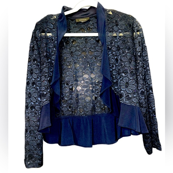 R&M Richards Other - Elegant Navy Lace evening cardigan
